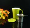 ceramic stoneware tea mug with ss infuser